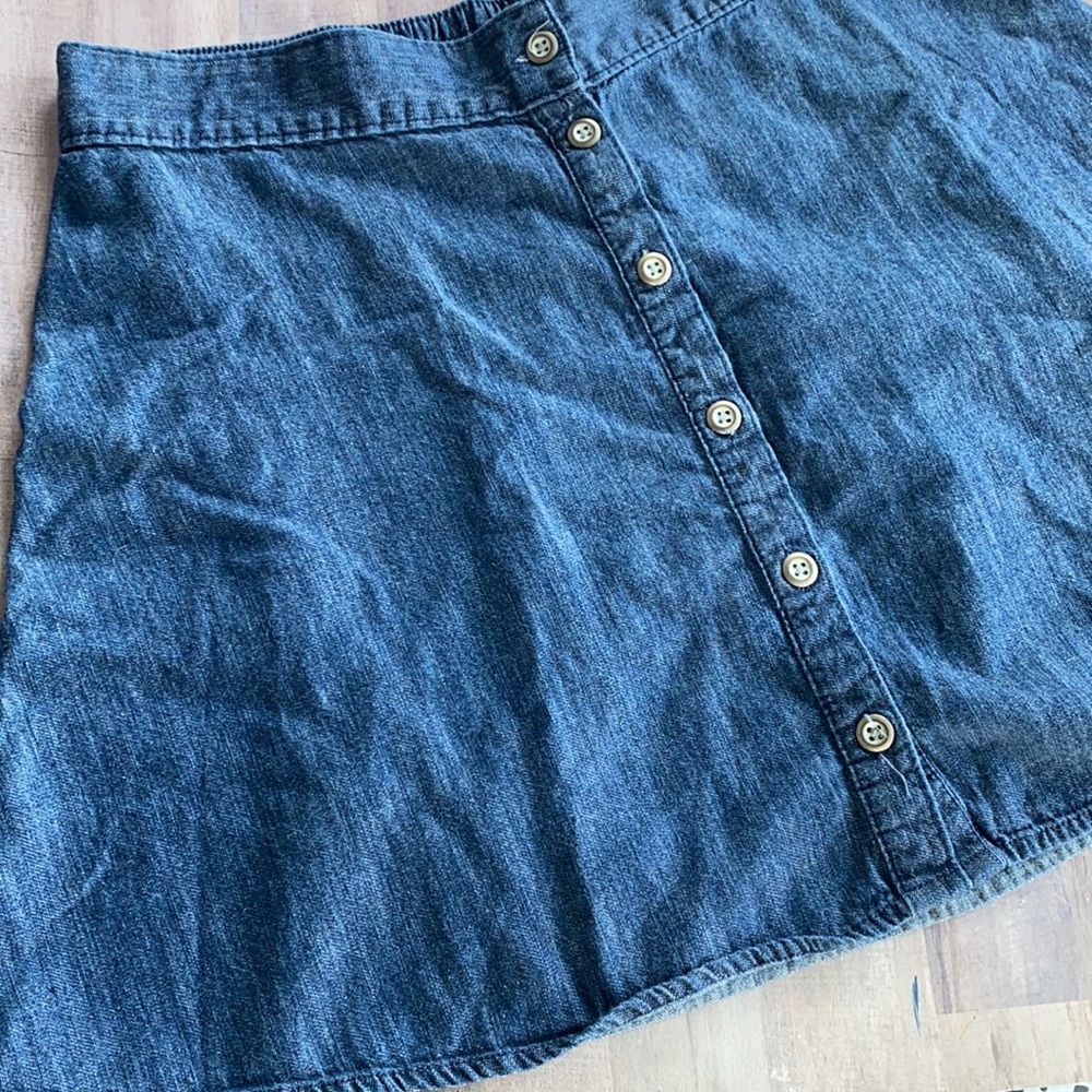 Merona Denim Button Circle Skirt